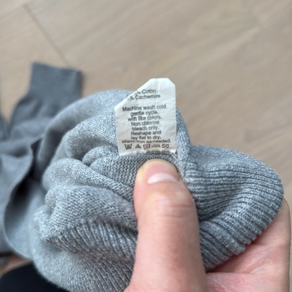 J. Crew Cashmere Vneck Sweater in Grey - Picture 6 of 7